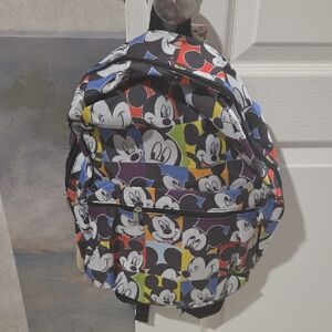 NewDisney Mickey Mouse Kids Bookbag- Black and Multicolor